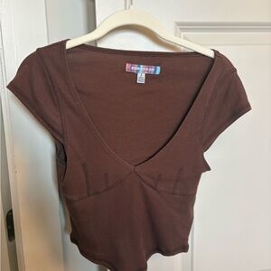 Urban Outfitters Edith Seamed Corset Tee